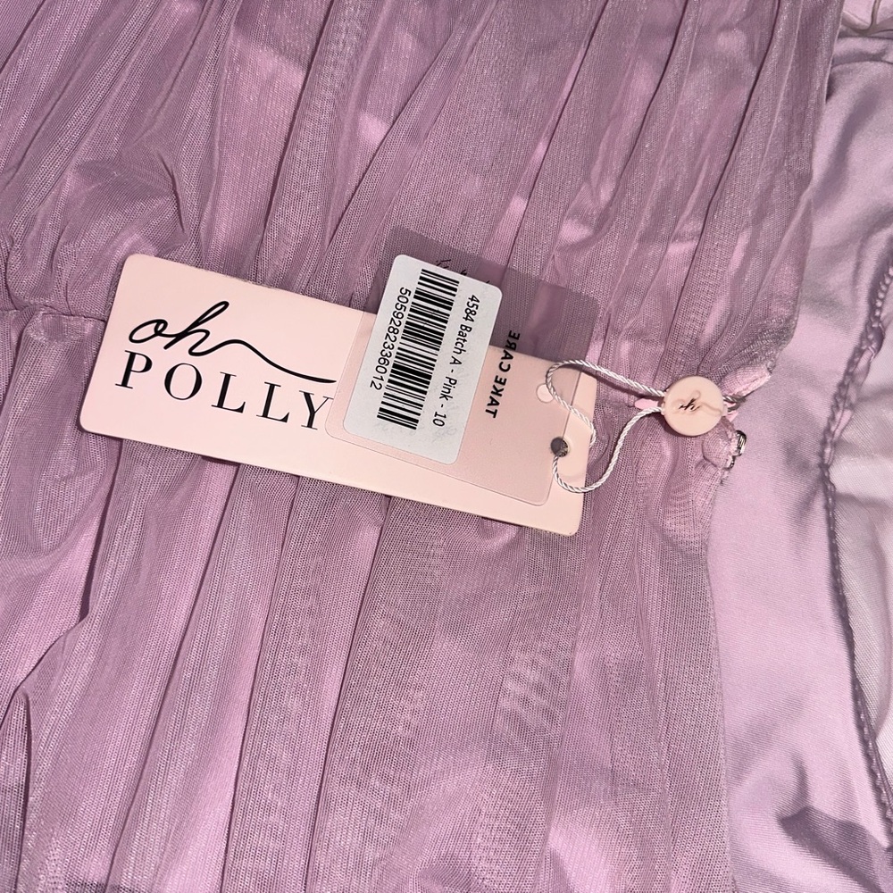 Oh Polly Strapless Dress in Lavender - Picture 5 of 6